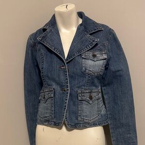 Apollo cropped Y2K Denim Jacket like new. Front pockets size Med. Stone washed.